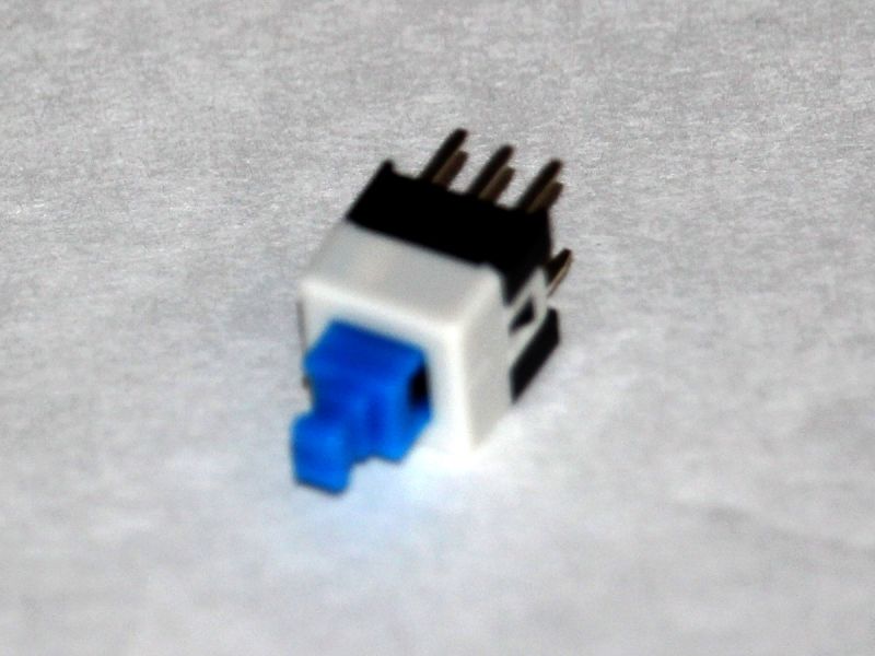 DPDT Push self-lock switch 6pin 7x7mm