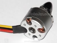 920kV Brushless silver motor bottom view